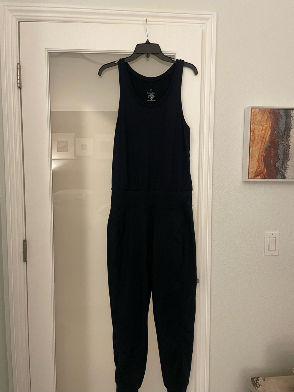 Sweaty Betty London Navy Jumpsuit Athleisure Loungewear Women’s Small Super Soft
